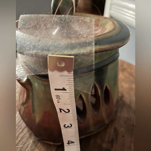 DAVID VOLL GARLIC KEEPER. RUST AND GREEN GLAZE. - Picture 14 of 15